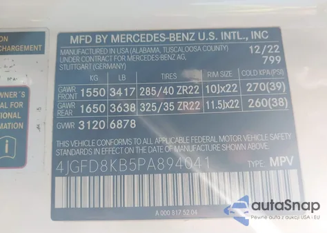 2023 Mercedes-Benz Amg Gle 63 Coupe S 4Matic z USA, uszkodzony, nr VIN 4JGFD8KB5PA894041